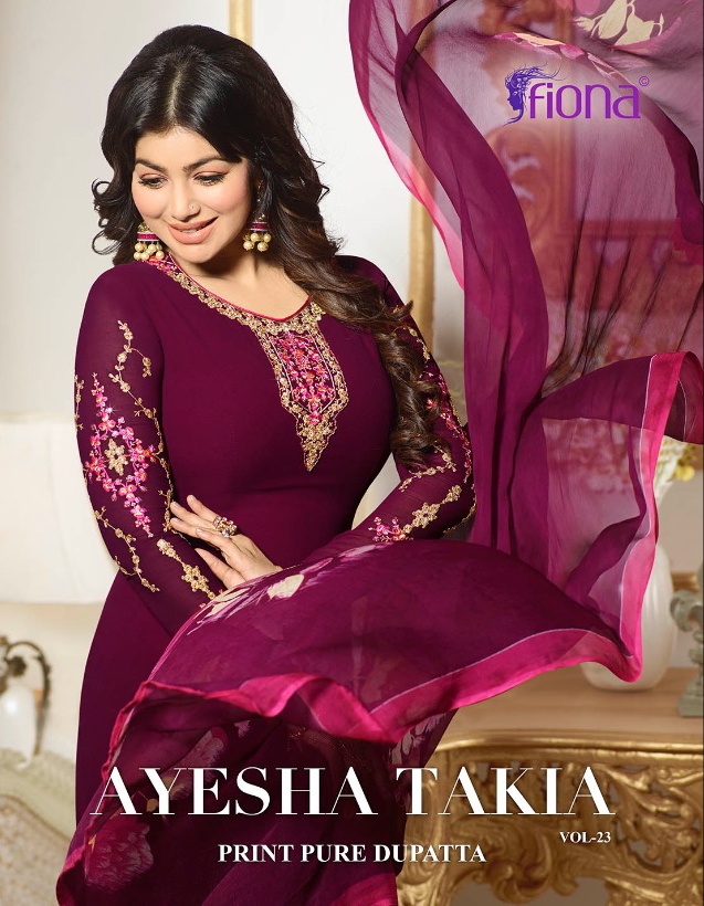 Ayesha Takia Vol 23 Fiona Wedding Wear Faux Georgette Fabric Semi-stitched Gowns