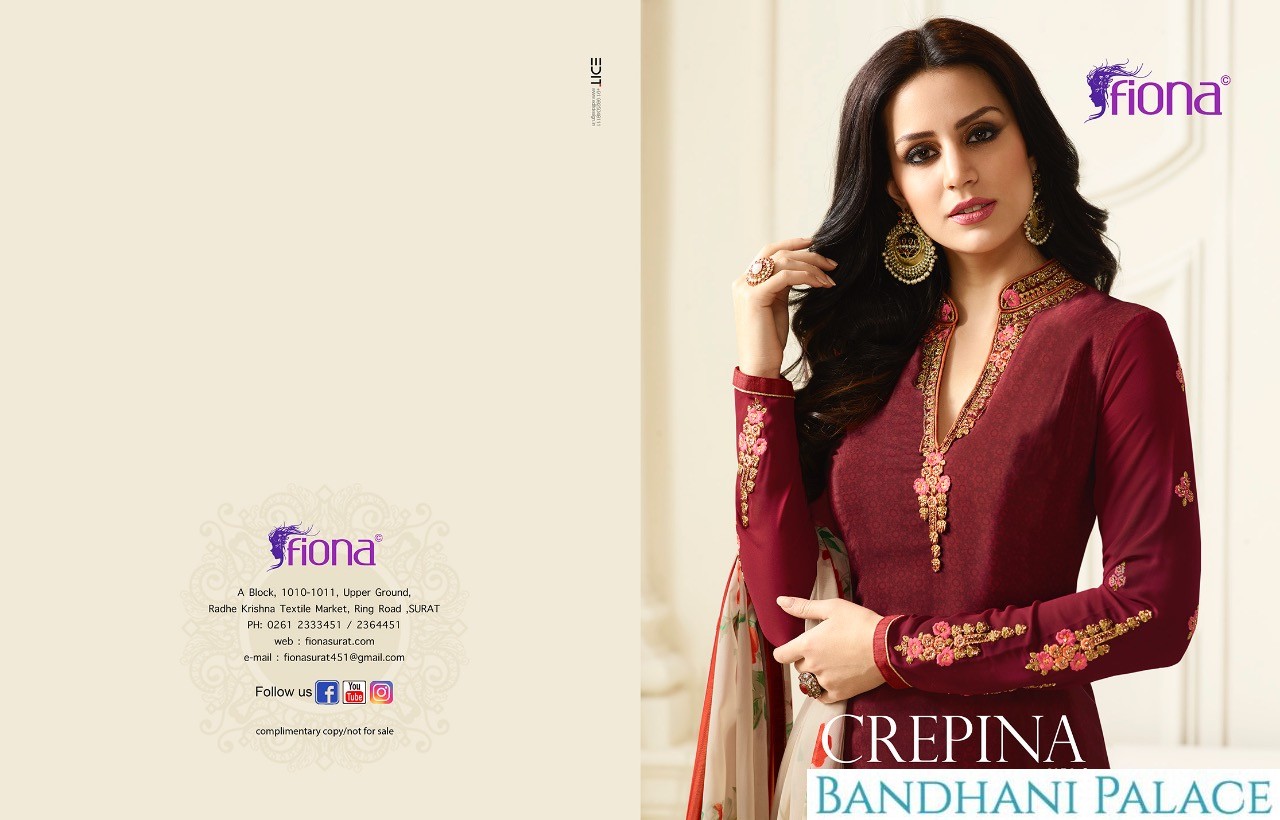 Crepina Vol 2 Fiona Salwar Suits French Crape Wholesale Price At Surat