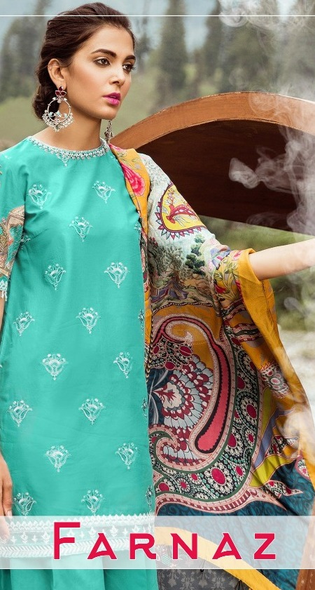 Farnaz Shraddha Designer Cotton Pakistani Salwar Suits Wholesaler Surat