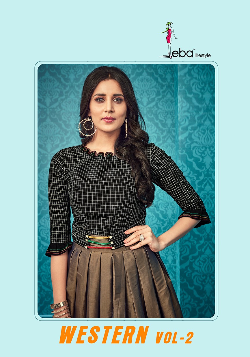 Eba Western Vol 2 Pure Handloom Top For Party Wear Collection At Wholesale Price