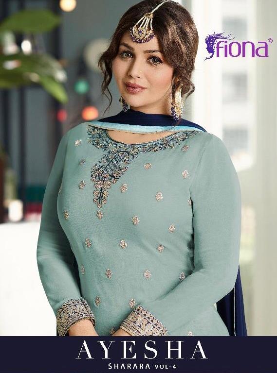 Fiona Ayesha Sharara Vol 4 Occasion Wear Georgette Suits At Wholesale Price