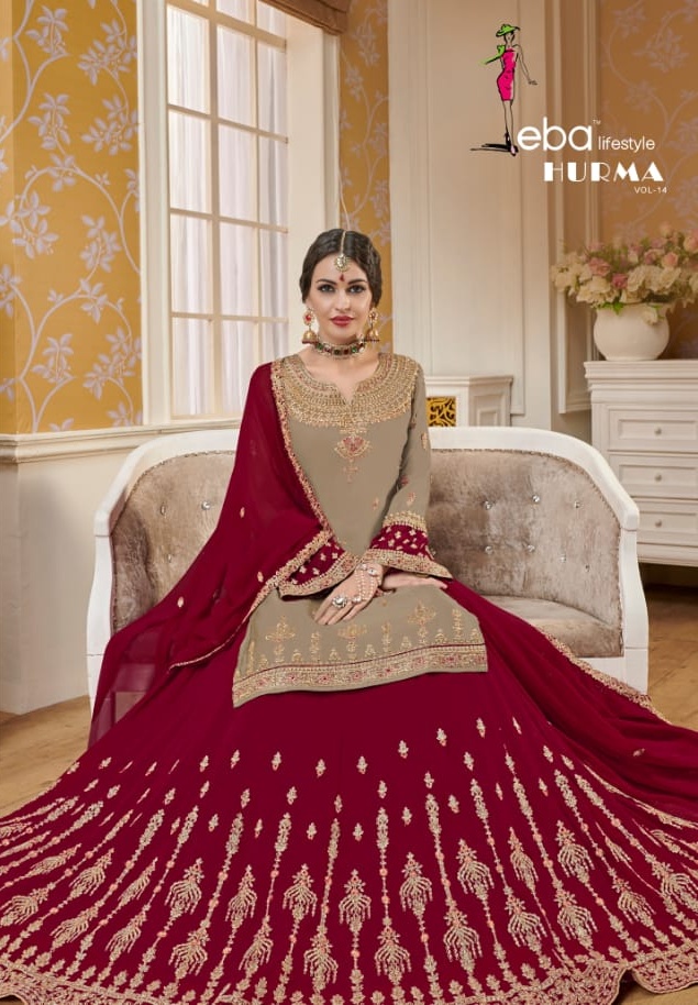 Eba Lifestyle Hurma Vol 14 Heavy Bridal Lehnga Style