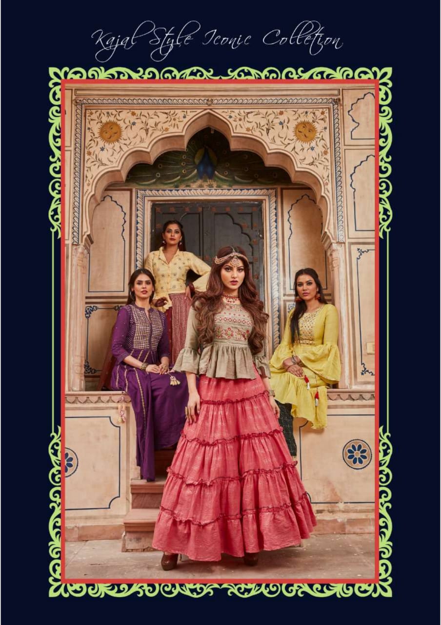 Kajal Style Fashion Holic Vol 1 Celebrity Catalog Designer Kurti Catalog Wholesale Rate