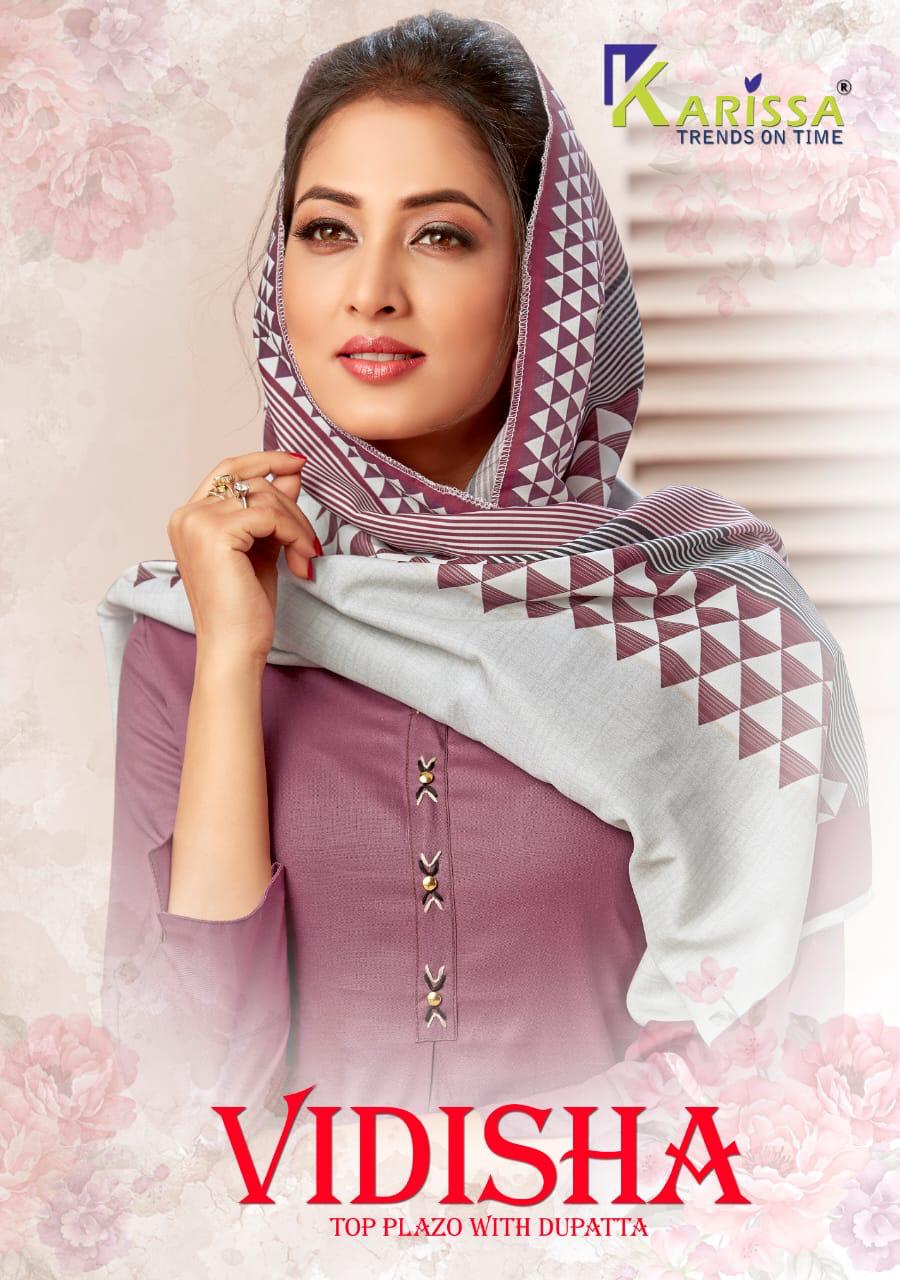 Karissa Presents Vidisha Muslin Fabric Designer Fancy Wear Kurti Wholesale Dealer
