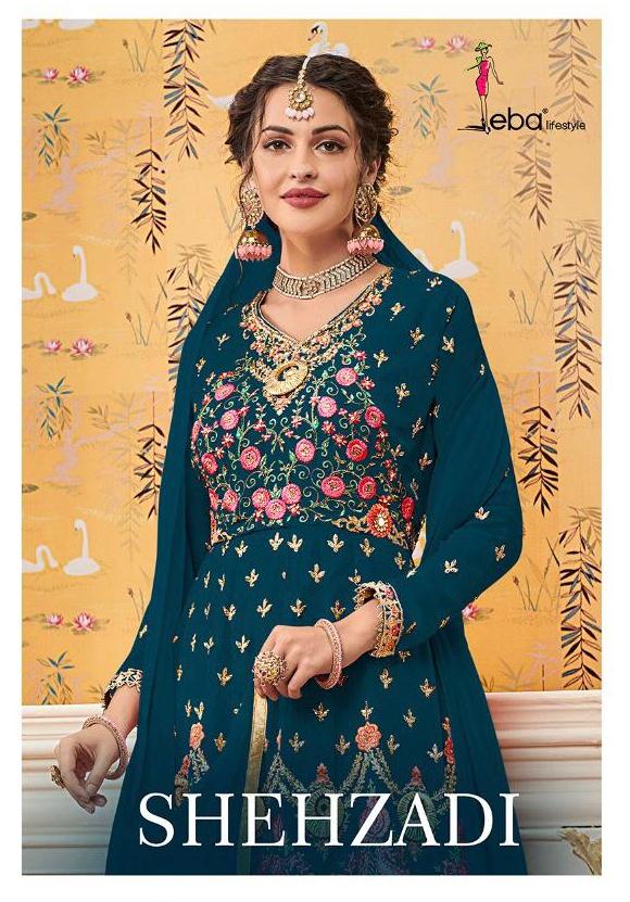Eba Lifestyle Launches Shehzadi Vol 1 Georgette Fabric With Embroidery Work Party Wear Suit