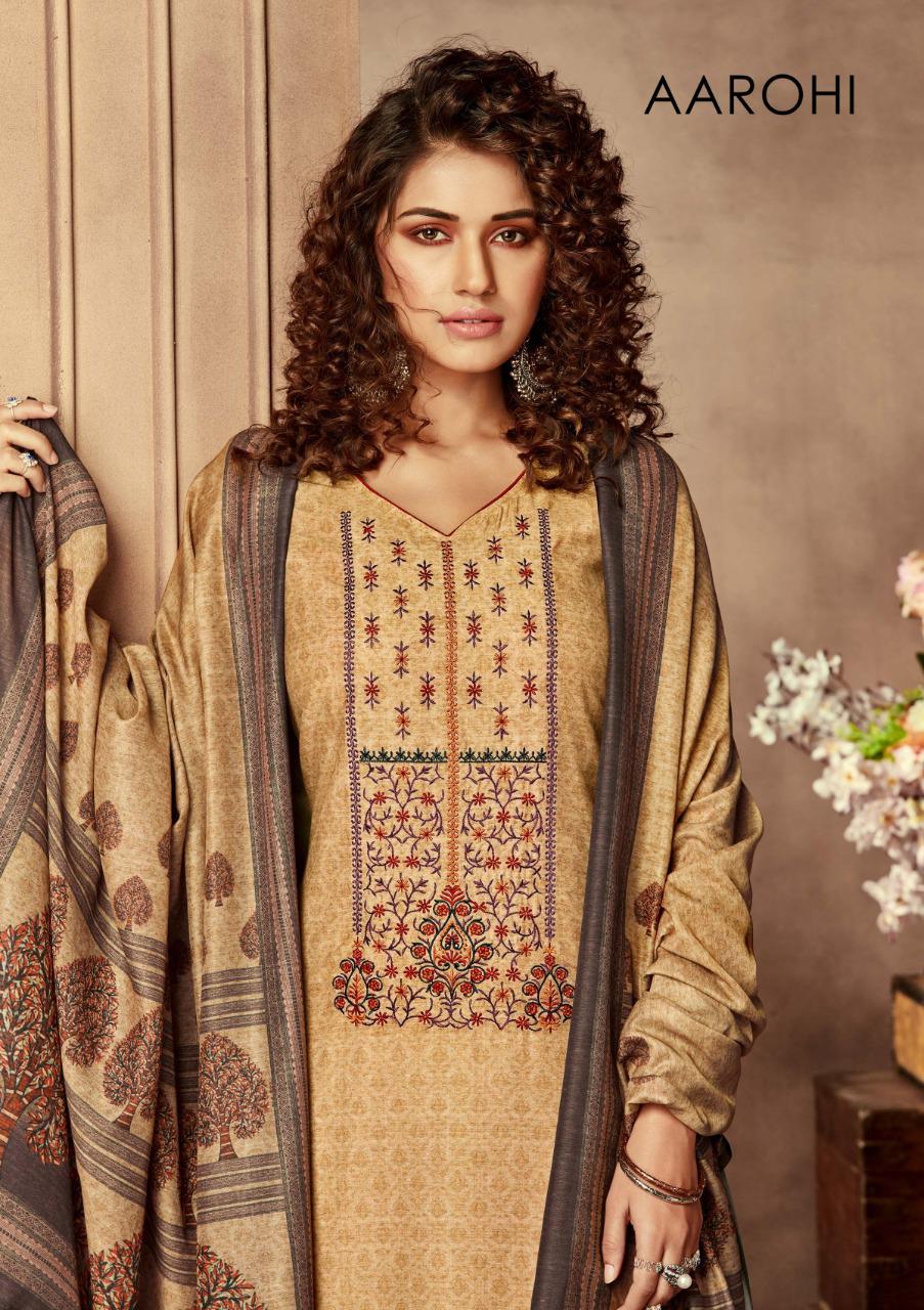 Sargam Prints Launches Aarohi Maslin Fabric With Fancy Work Salwar Suit Best Online Rate