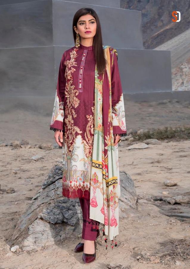 Shraddha Designer Presents Vintage Vol 3 Pure Lawn With Embroidery Work Salwar Suit Wholesale Dealer