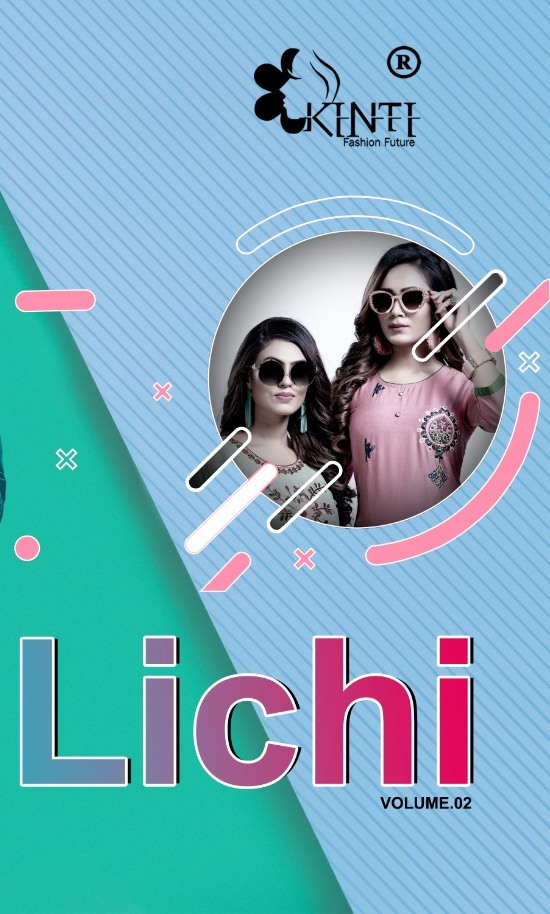 Kinti Launched Lichi Vol 2 Rayon Slub Fancy Designer Kurtis With Matching Mask