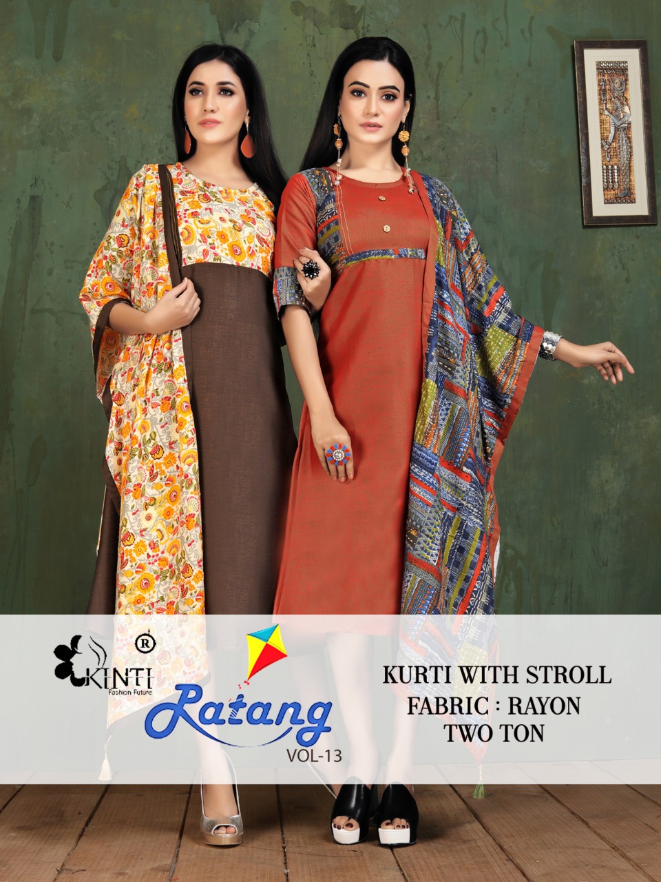 Kinti Presents Patang Vol 13 Rayon Kurtis