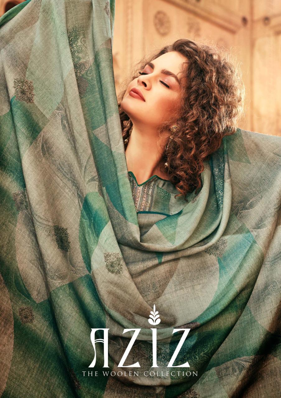 Sargam Prints Launched Aziz Pure Pashmina With Embroidery Work Salwar Kameez