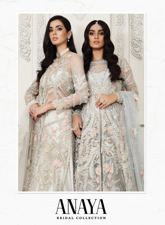 Shraddha Designer Launched Anaya Bridal Butterfly Net With Embroidery Work Pakisatni Suits
