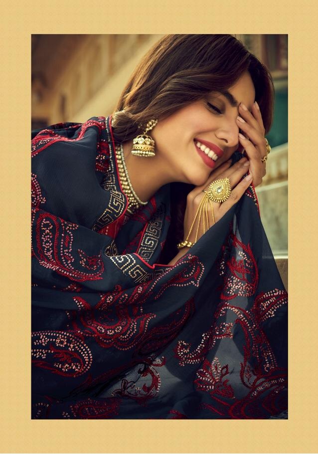 Eba Lifestyle Presents Cadbury Pure Viscose Upada Silk With Heavy Embroidery Work Salwar Kameez Wholesale Dealer Surat