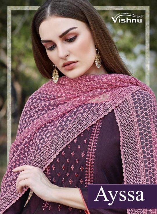 Vishnu Impex Presents Ayssa Pandora Lining Fancy Designer Salwar Suits Wholersale Delar Surat