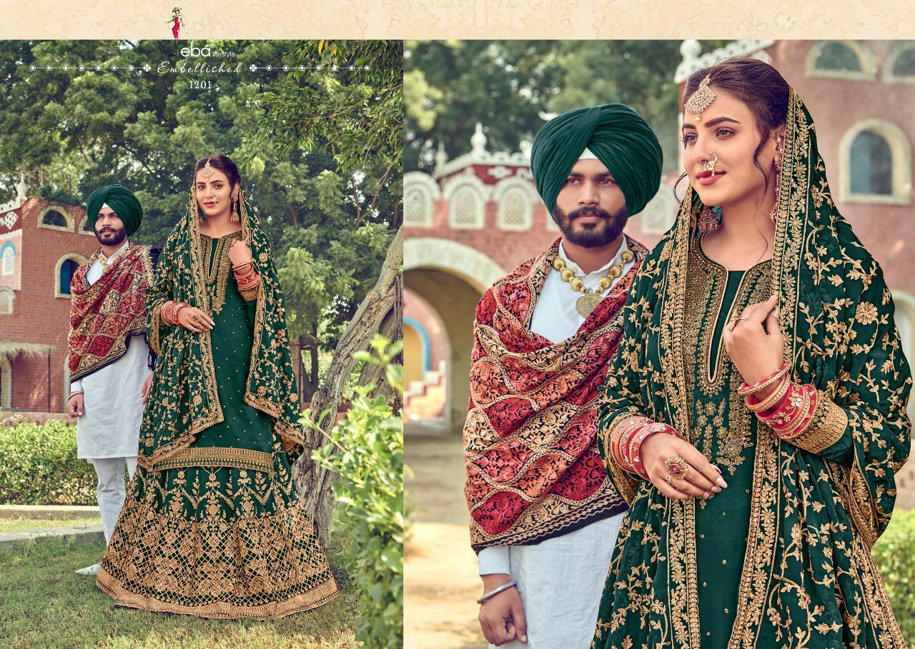 Eba Lifestyle Launched Gulabi Rang Viscose Upada Silk With Heavy Khatli Embroidery Work Salwar Suits Wholesaler Surat