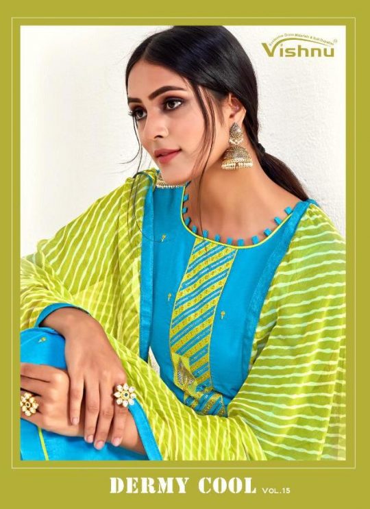Vishnu Impex Presents Dermy Cool Vol 15 Silk Fancy Designer Salwar Suits