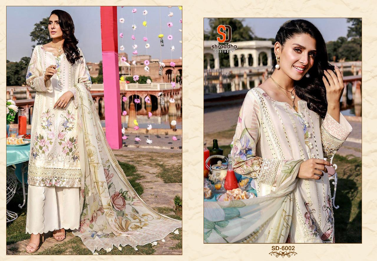 Shraddha Designer Charizma Vol 6 Pure Cambric Cotton With Chicken Heavy Embroidery Work Salwar Kameez Wholesale Dealer Surat