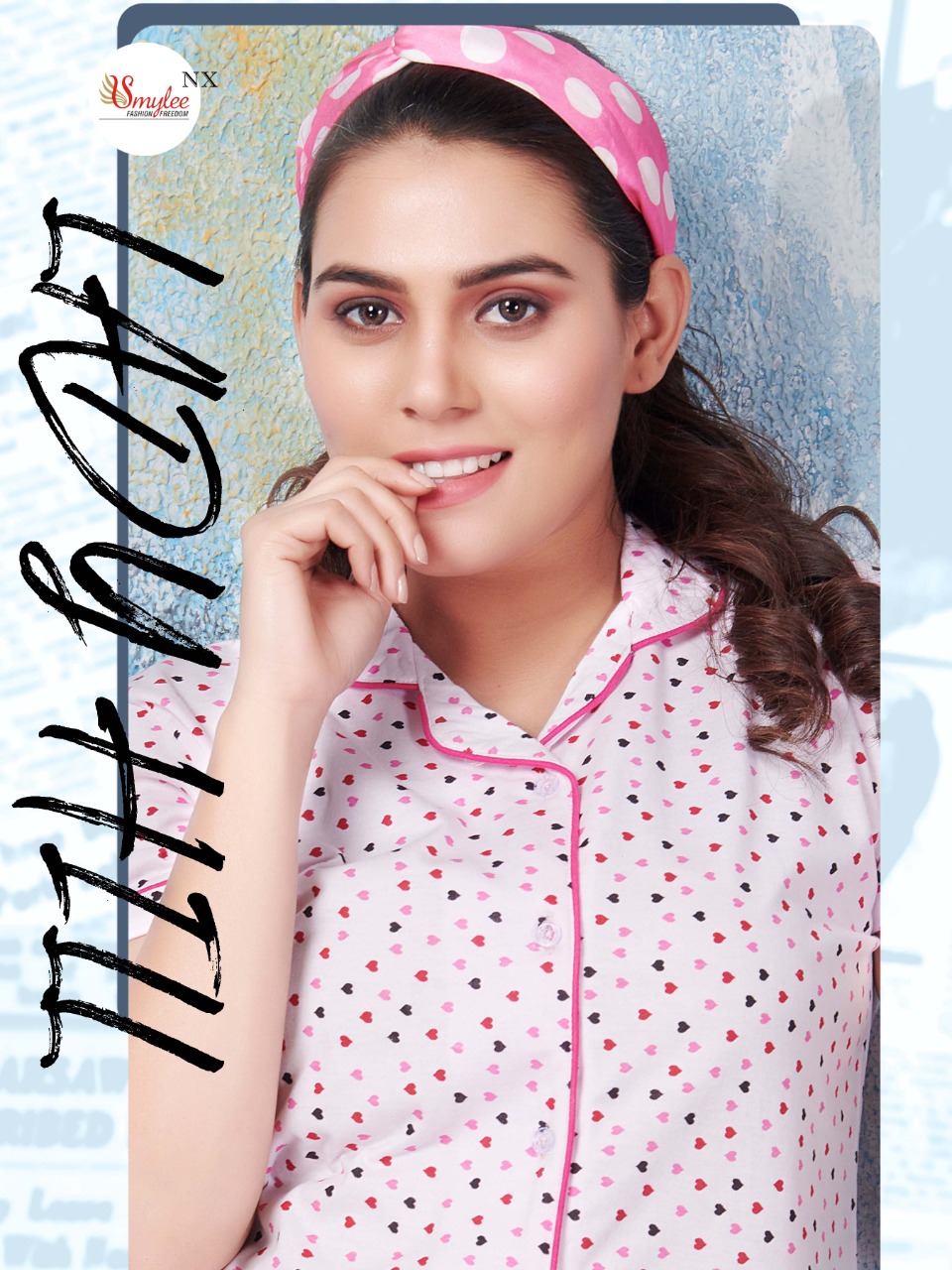 Smylee Fashion Nx Lady Hill Procian & Discharge Print Sinker Hosiery Night Suits At Lawest Rate Wholesale Dealer Surat