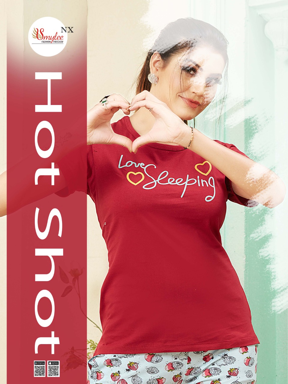 Smylee Fashion Nx Hot Shot Sinker Hosiery With Fancy Print Ready Made Night Suits At Lawest Rate Wholesale Dealer Surat