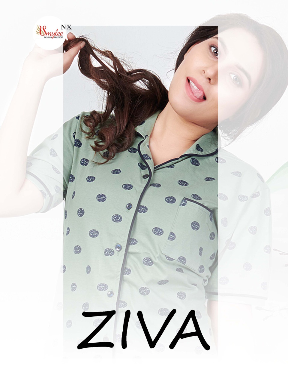 Smylee Fashion Nx Ziva Procian & Discharge Print Sinker Hosiery Night Suits At Lawest Price Wholesale Dealer Surat