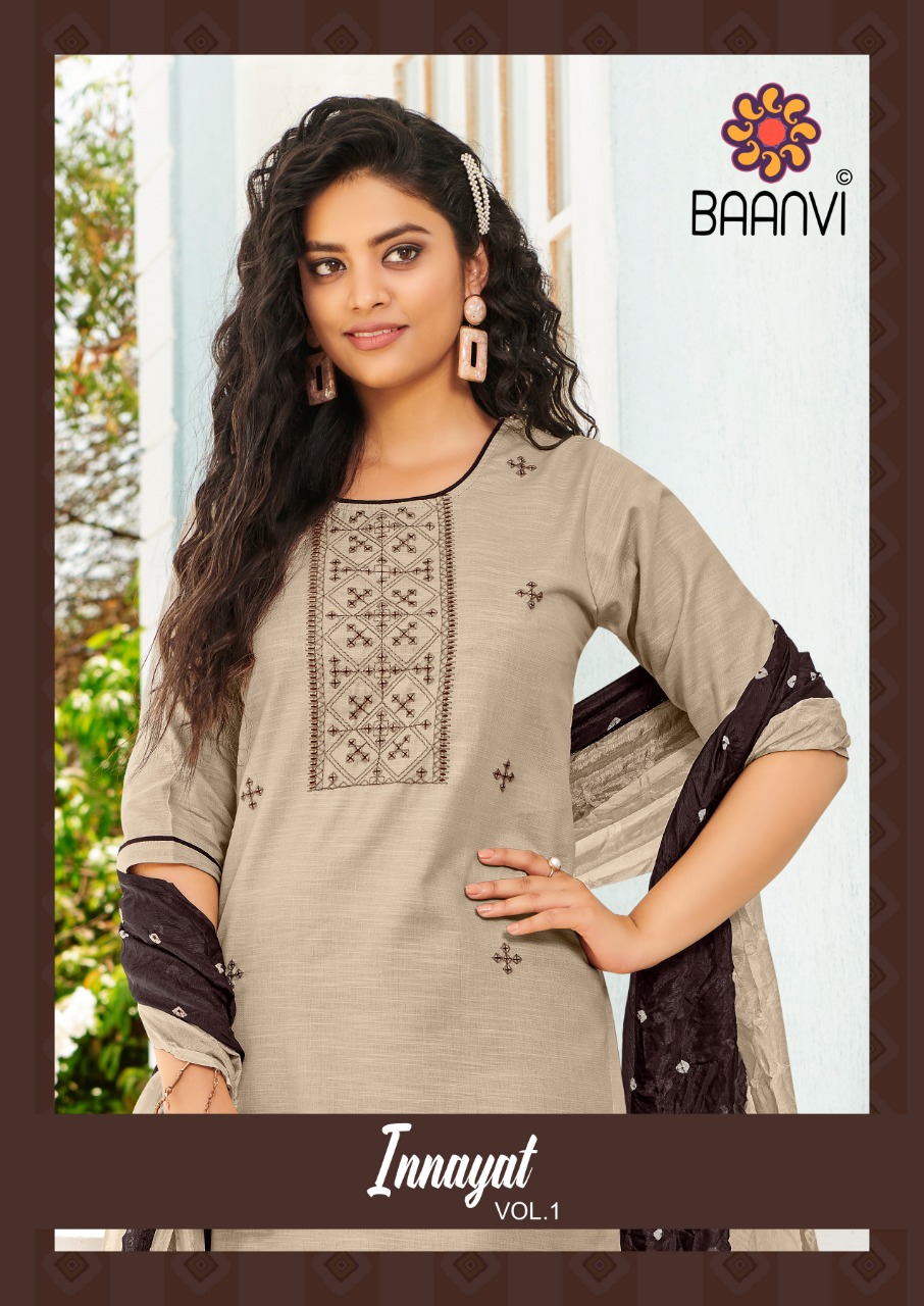 Baanvi Innayat Limca Heavy Cotton With Embroidery Work Fancy Wear Readymade Kurti Wholesale Dealer Surat