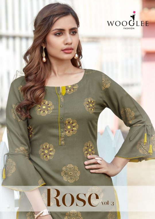Mittoo Rose Vol 3 Heavy Rayon Printed Fancy Wear Readymade Kurti With Sharara Wholesale Dealer Surat