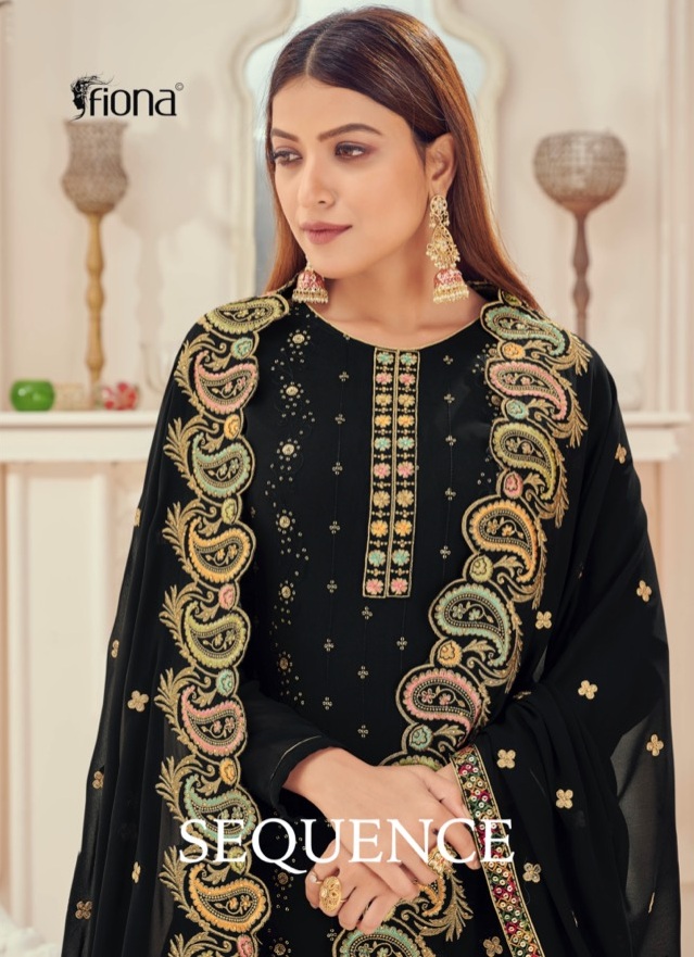 Fiona Sequence Fox Georgette With Sequence Embroidery Work Pakistani Style Salwar Kameez Wholesale Dealer Surat