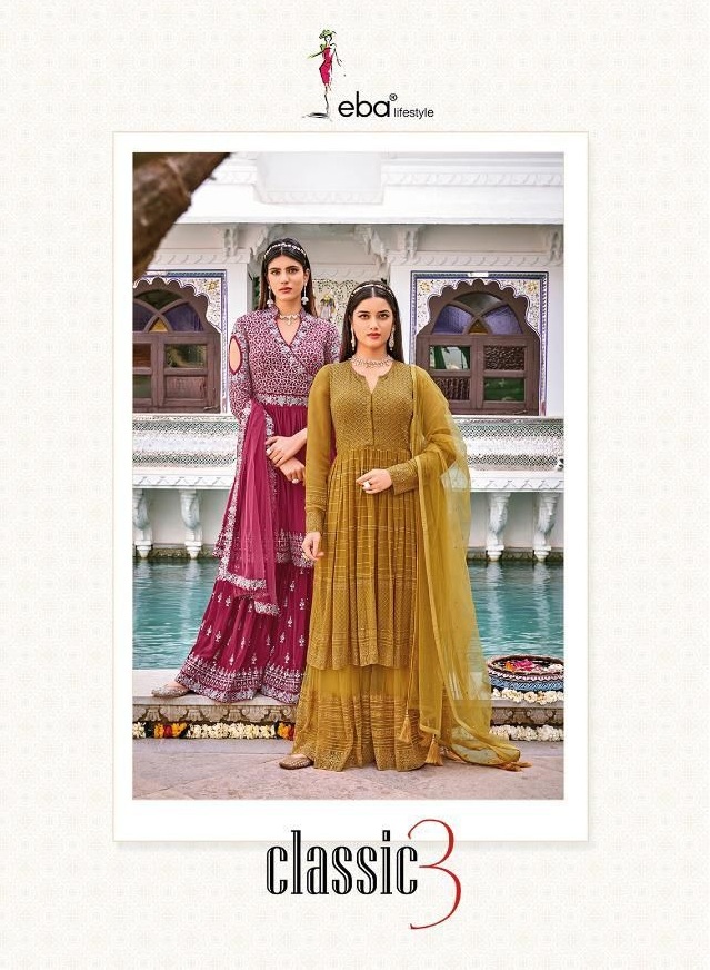 Eba Lifestyle Classic Vol 3 Georgette Suit Online Wholesaler Surat