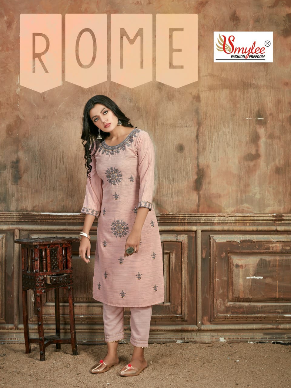 Smylee Fashion Rome Wiving Line Rayon Kurtis Wholesaler Surat