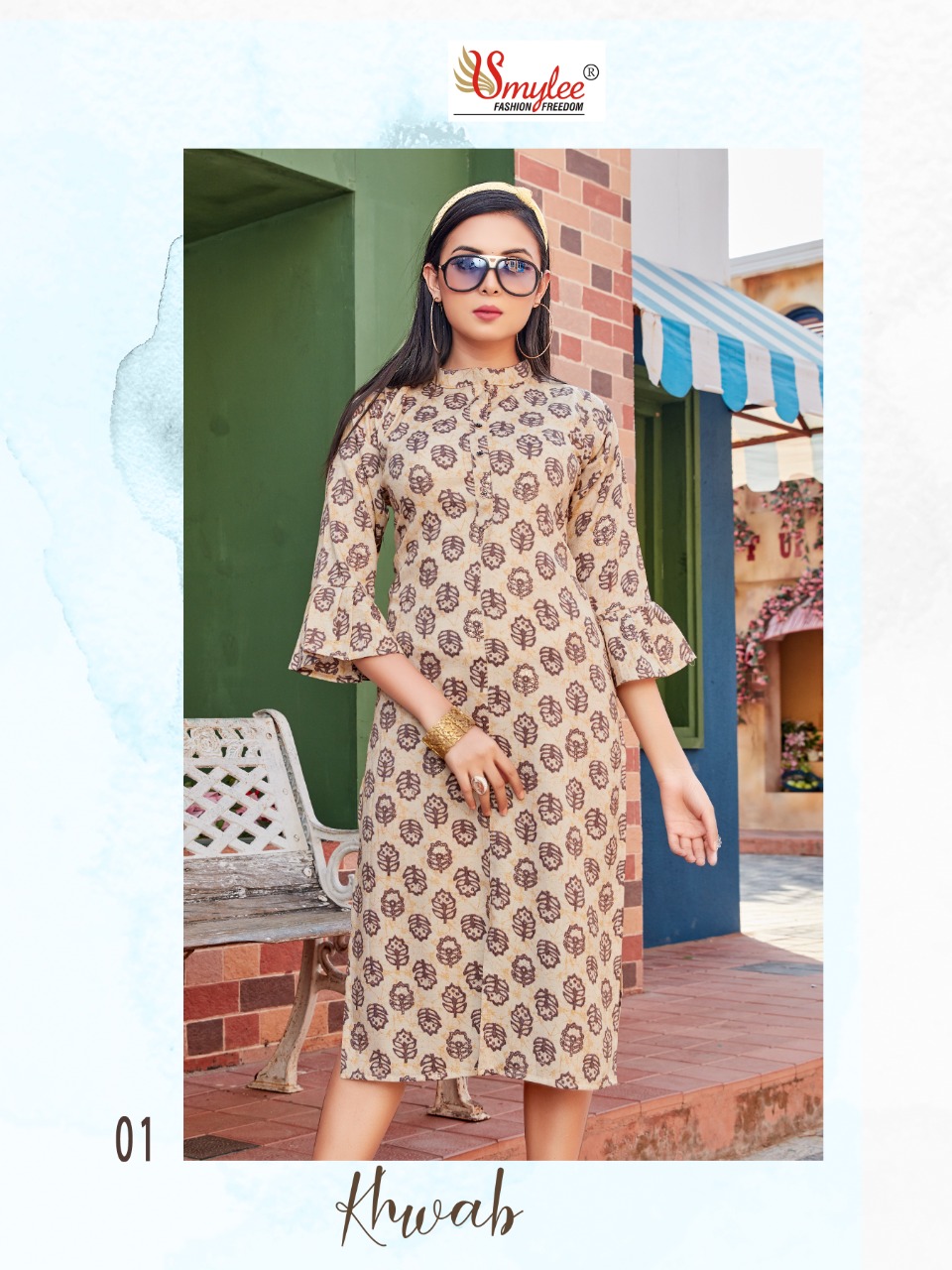 Smylee Fashion Khwab Rayon Kurtis Wholesaler Surat