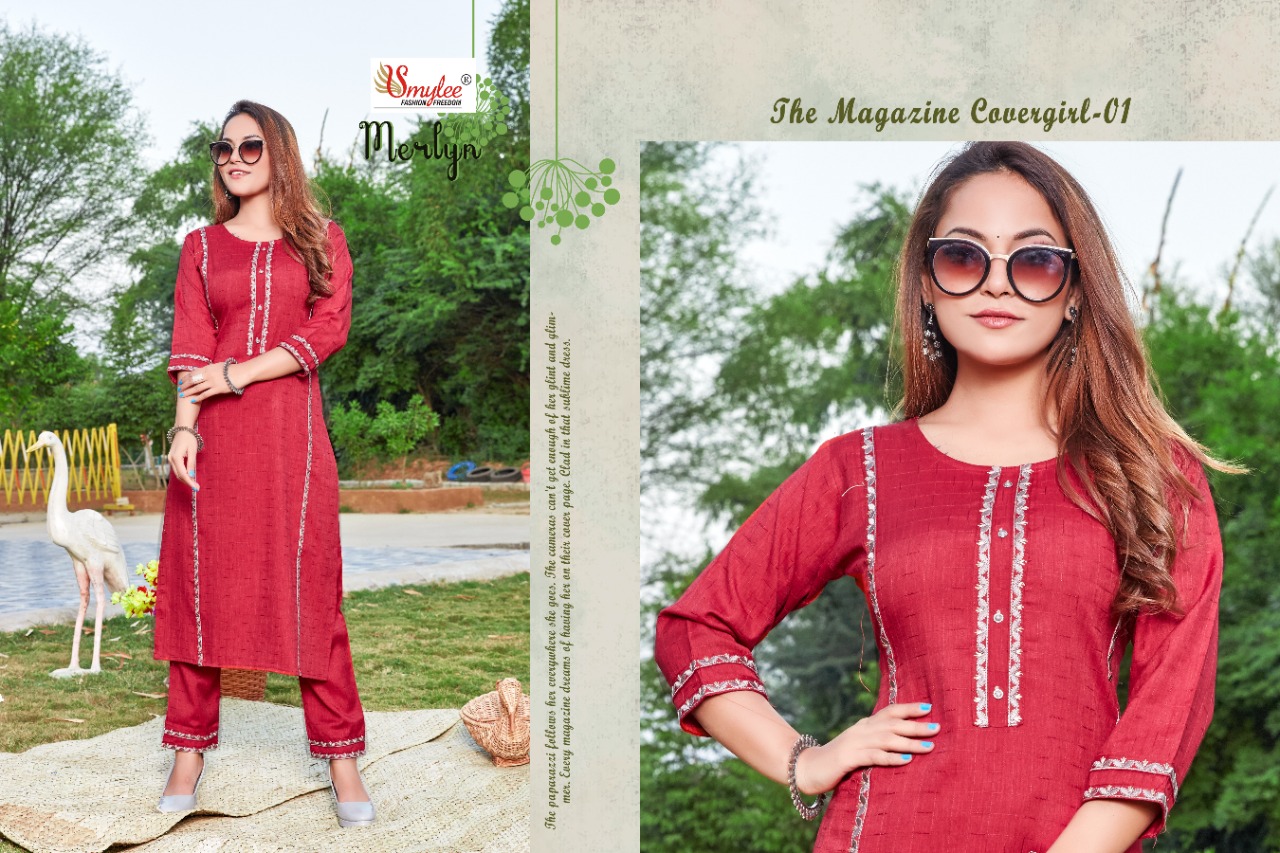 Smylee Fashion Merlyn Rayon Kurtis Wholesaler Surat