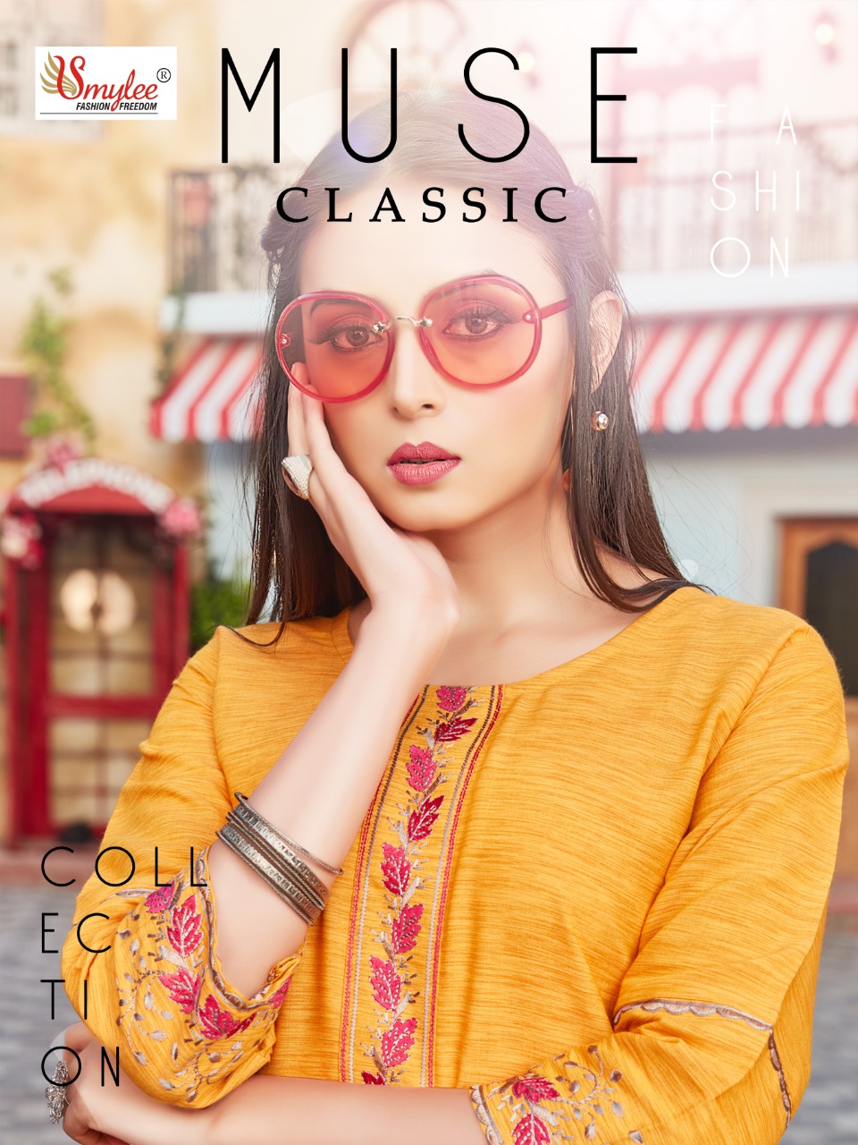 Smylee Fashion Muse Cllasic Rayon Fancy Shorts Kurti Wholesaler Surat