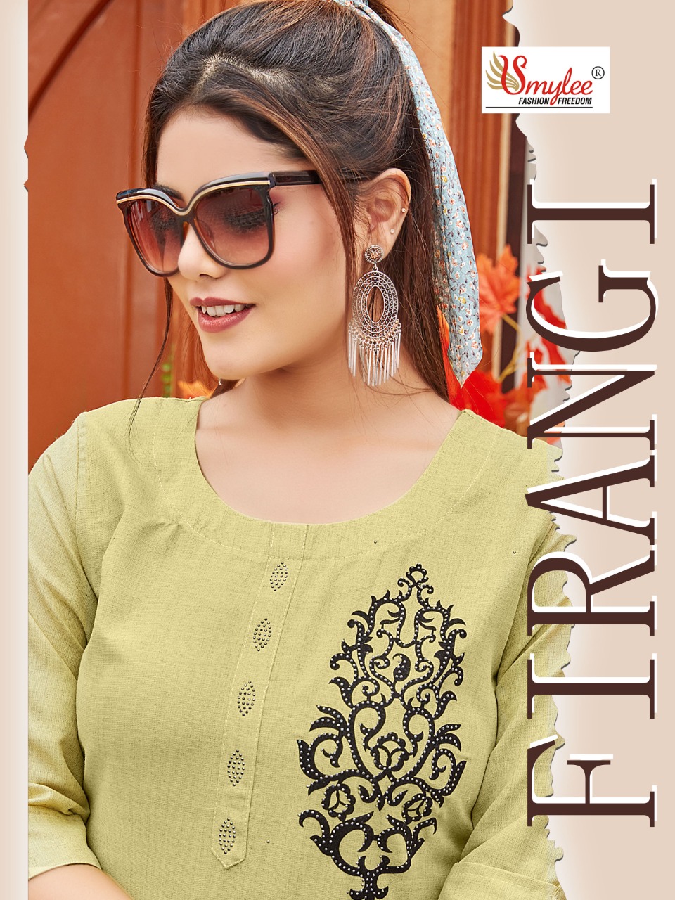Smylee Fashion Firangi Rayon Fancy Stylish Long Causal Wear Kurtis Wholesaler Surat