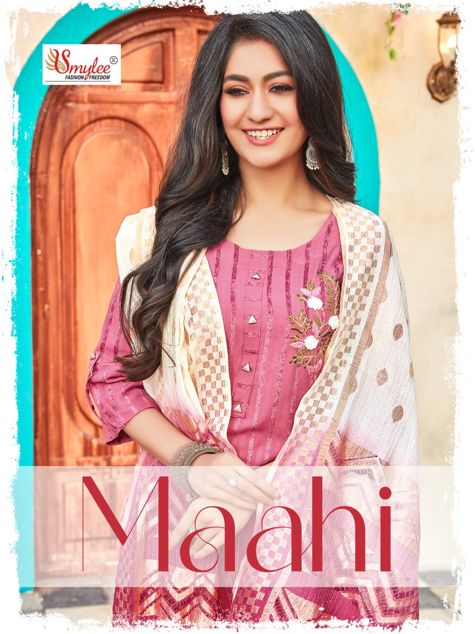 Smylee Fashion Maahi Rayon Hand Work Designer Beautiful Colors Kurti Combo Set Wholesaler Surat