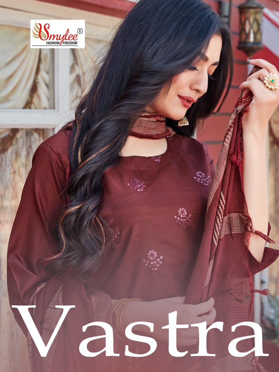 Smylee Fashion Vastra Fiona Silk Fancy Sober Kurtis With Pant And Dupatta Set Wholesaler Surat