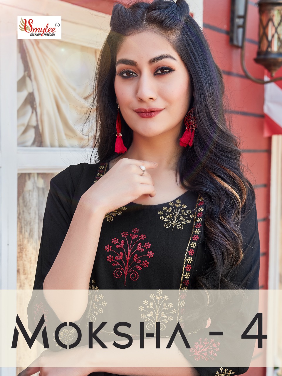 Smylee Fashion Moksha Vol 4 Rayon Stylish Kurtis Wholesaler Surat