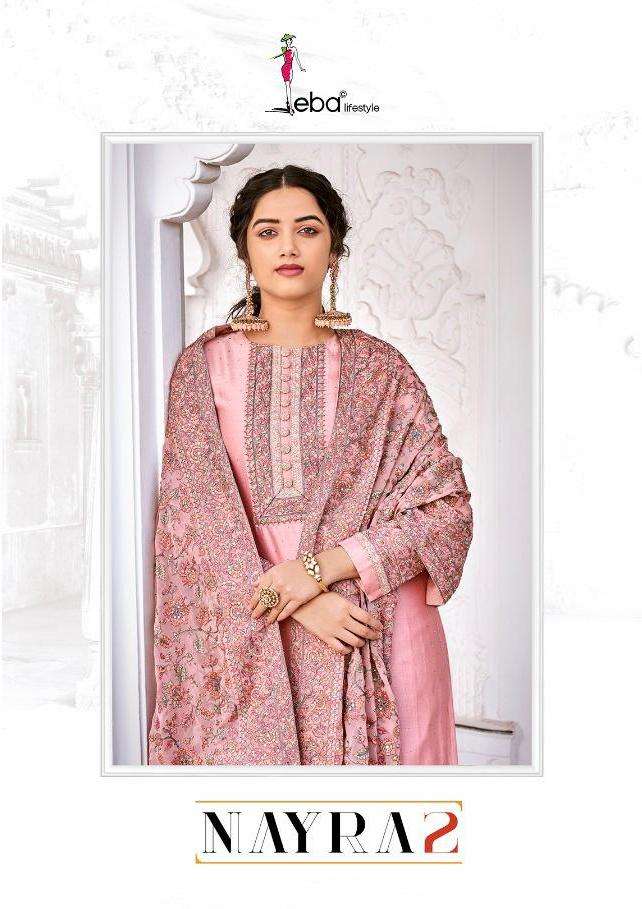 Eba Lifestyle Nyra Vol 2 Viscose Silk Embroidery Fancy Suits Wholesaler Surat