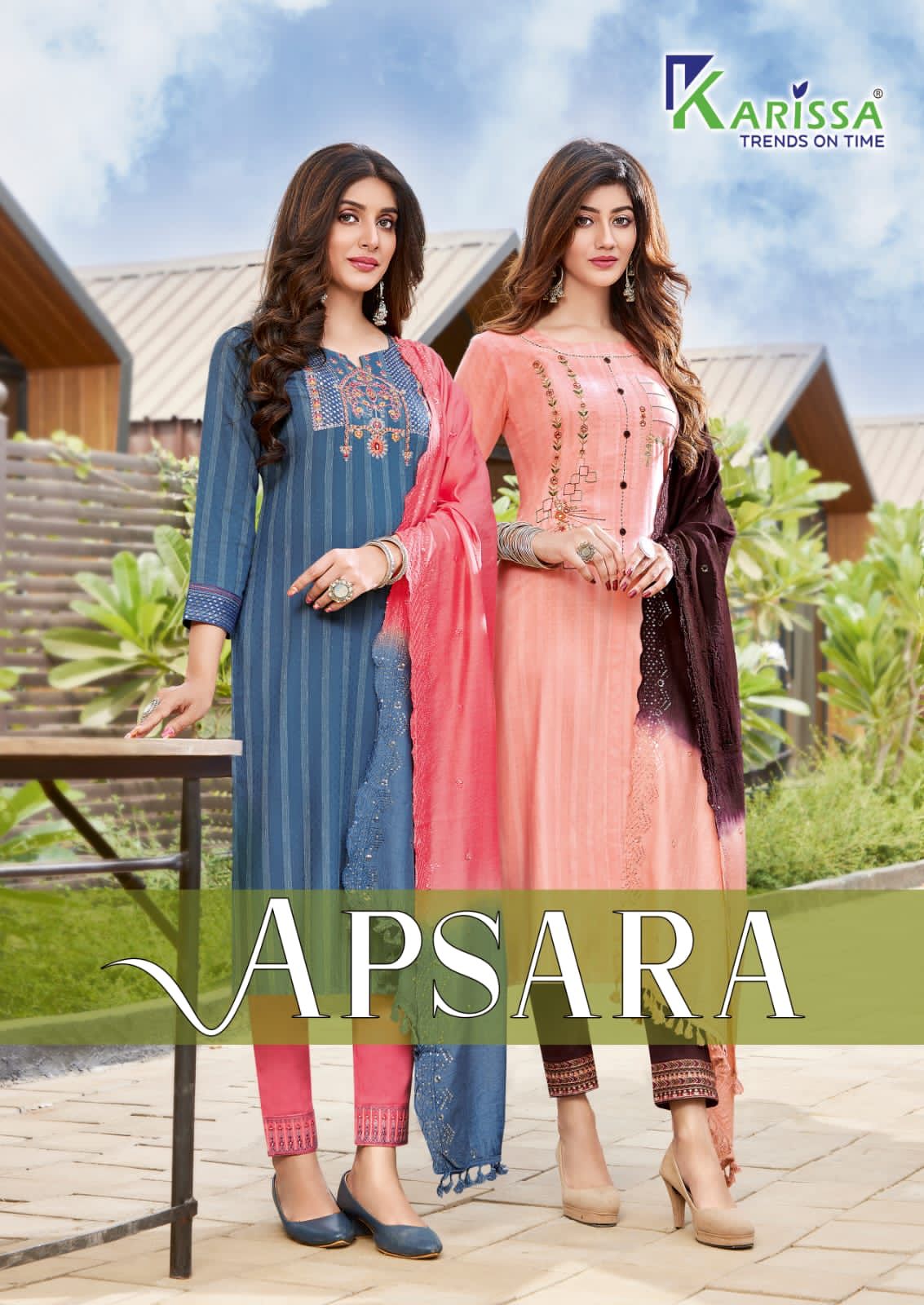 Karissa Apsara Viscose Rayon Fancy Designer Kurti Combo Set Wholesaler Surat