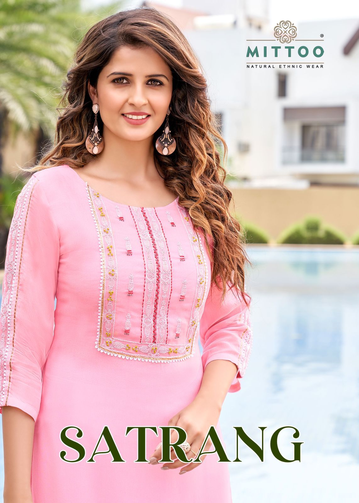 Mittoo Satrang Viscose Georgette With Fancy Designer Kurtis Wholesaler Surat