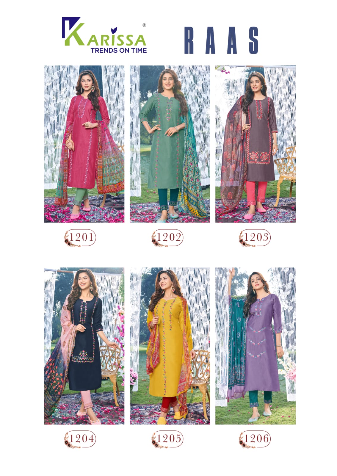 Karissa Raas Viscose With Fancy Hand Work Designer Ready Made Suits Wholesaler Surat