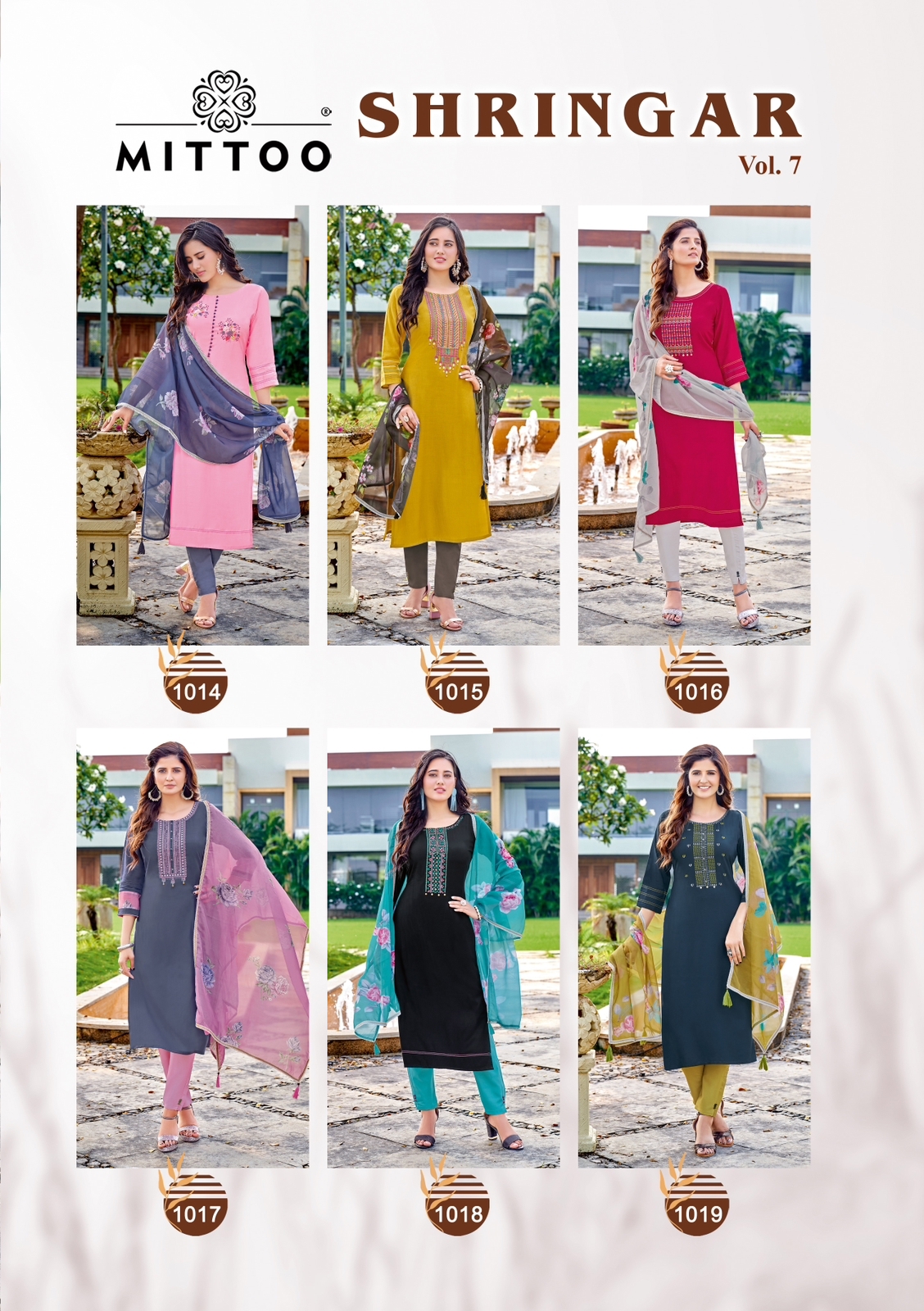 Mittoo Shringar Vol 7 Viscose Fancy Designer Kurti Combo Set Wholesaler Surat