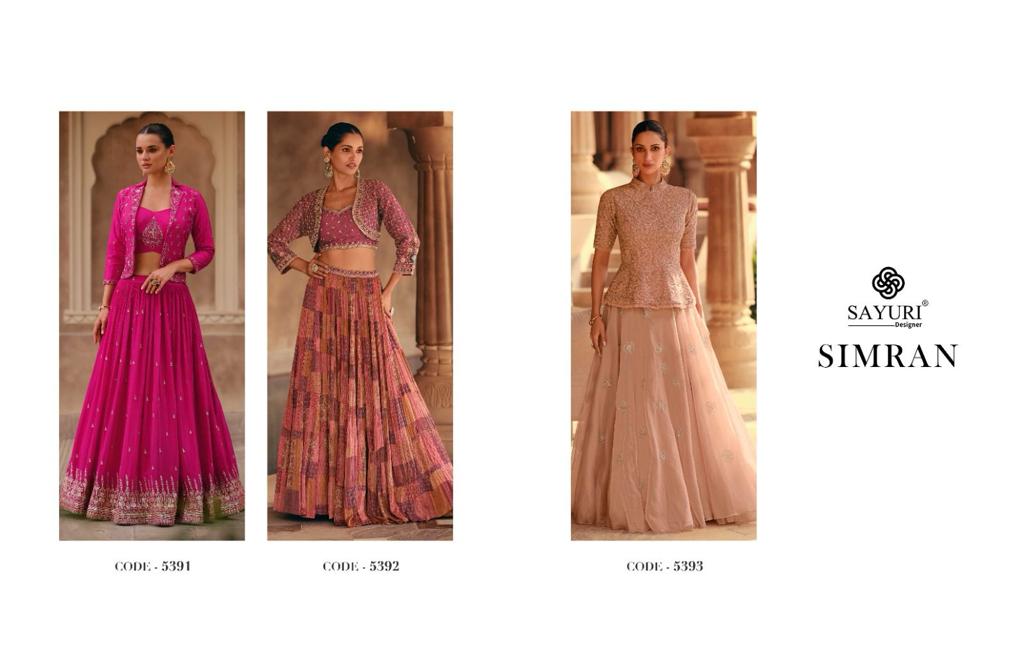 SAYURI DESIGNER SIMRAN HEAVY INDO WESTERN SUITS 
