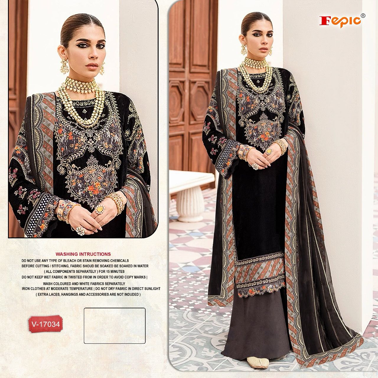 FEPIC ROSEMEEN V 17034 PAKISTANI SUIT