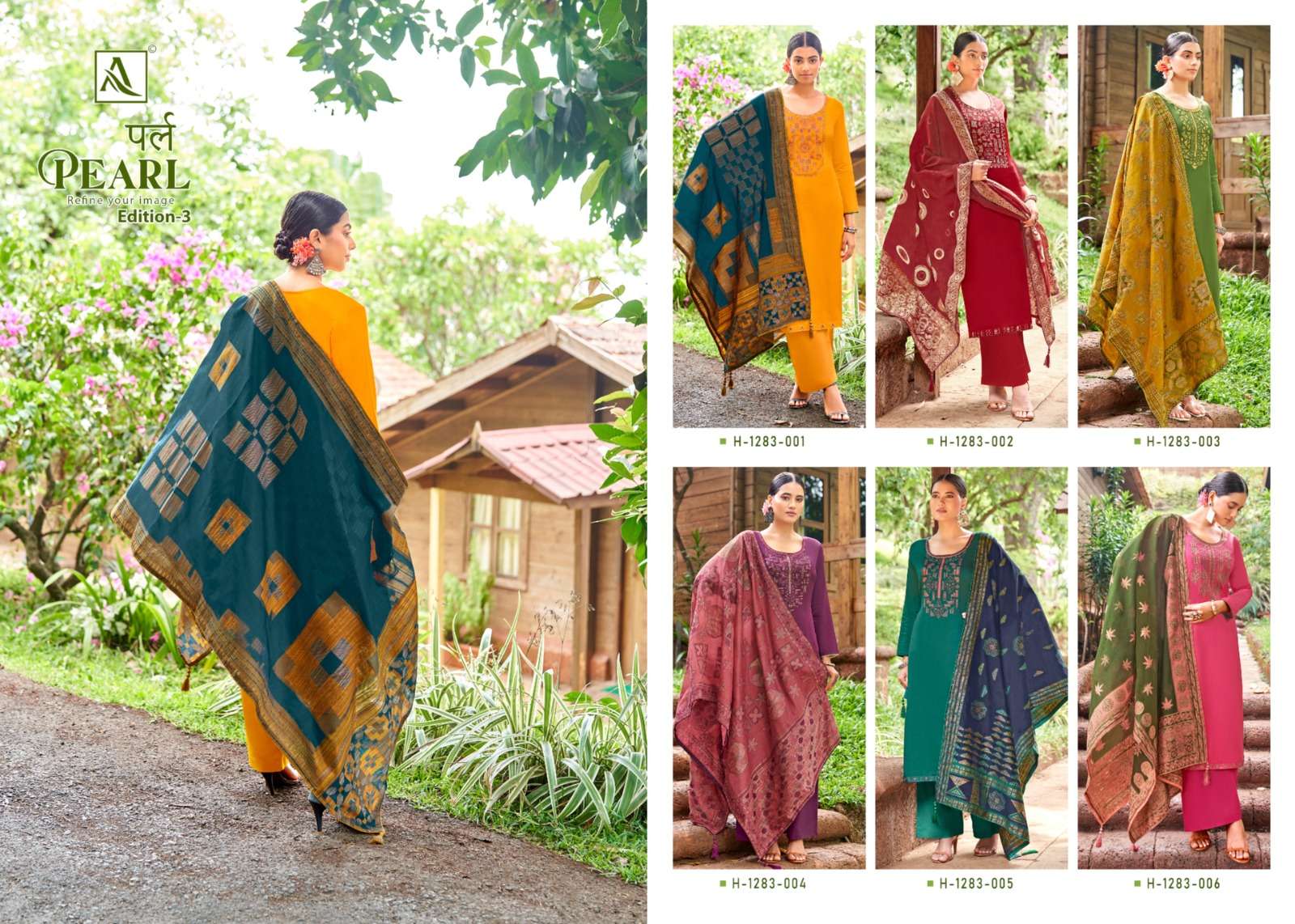 ALOK SUITS PEARL EDITION VOL 3 COTTON EMBROIDERY SUITS