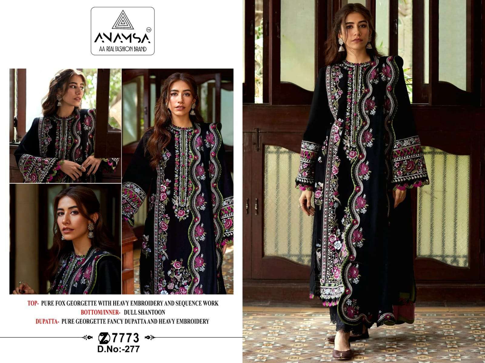 ANAMSA D NO 277 PAKISTANI SUIT