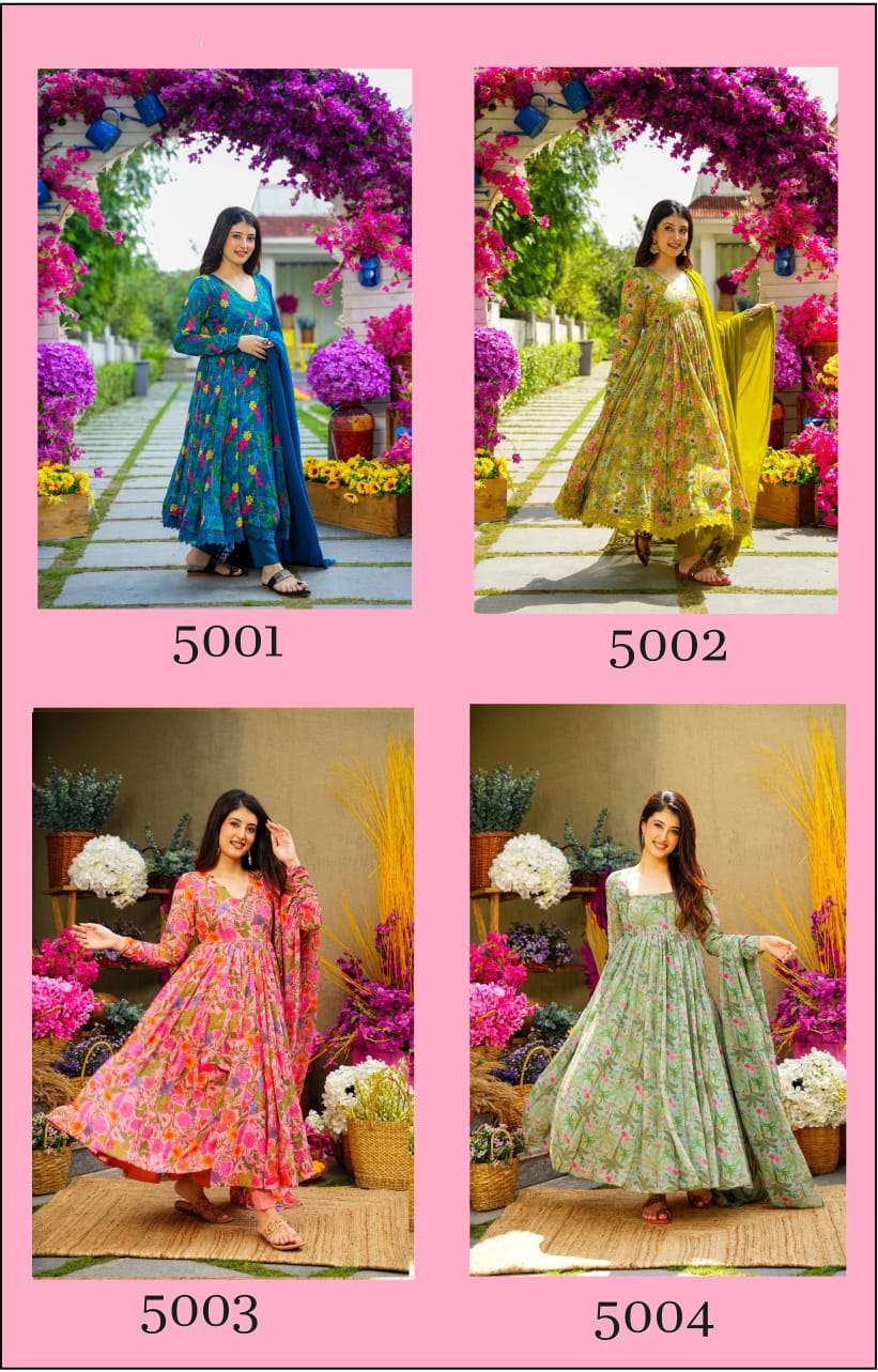 MF MASAKALI VOL 5 ANARKALI GOWN SUITS