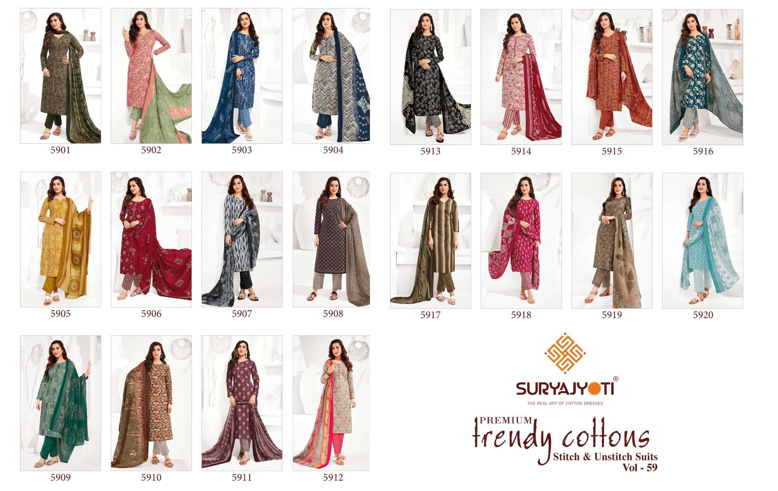 SURYAJYOTI TRENDY COTTON VOL 59  COTTON SUITS