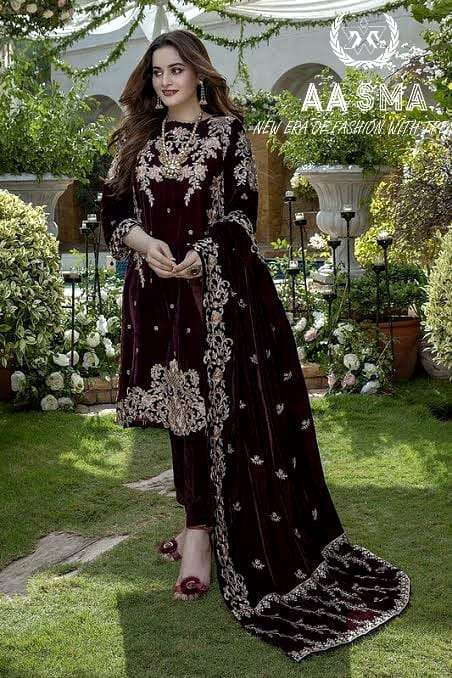 AASMA D NO 205 BEAUTIFUL PAKISTANI SUIT
