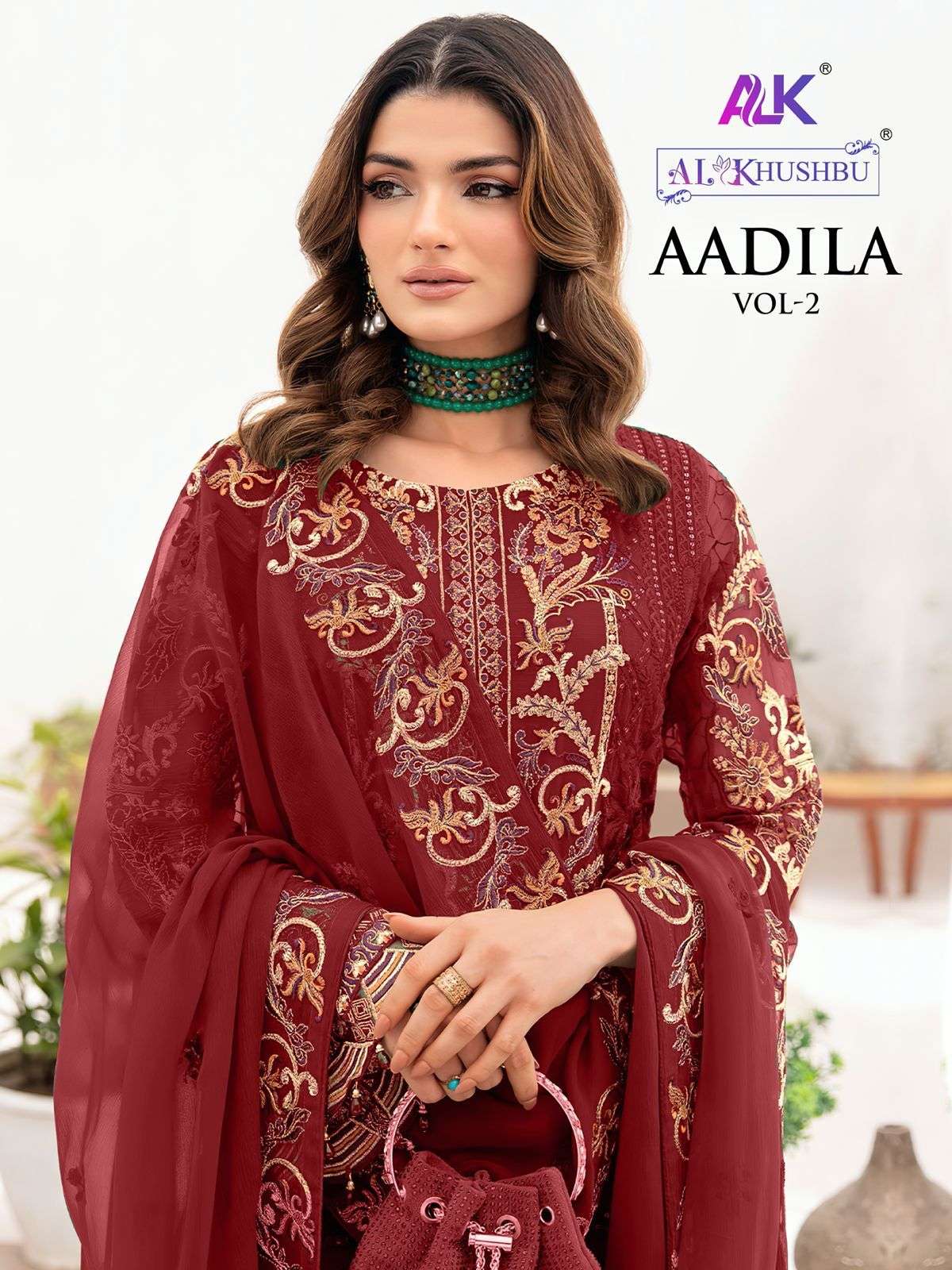 AL KHUSHBU AADILA VOL 2 EMBROIDERED GEORGETTE SUIT