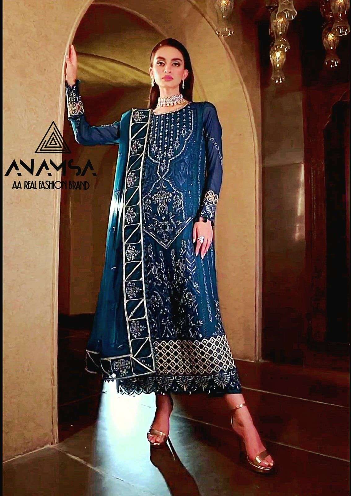 ANAMSA D NO 244 PAKISTANI GEORGETTE SUIT