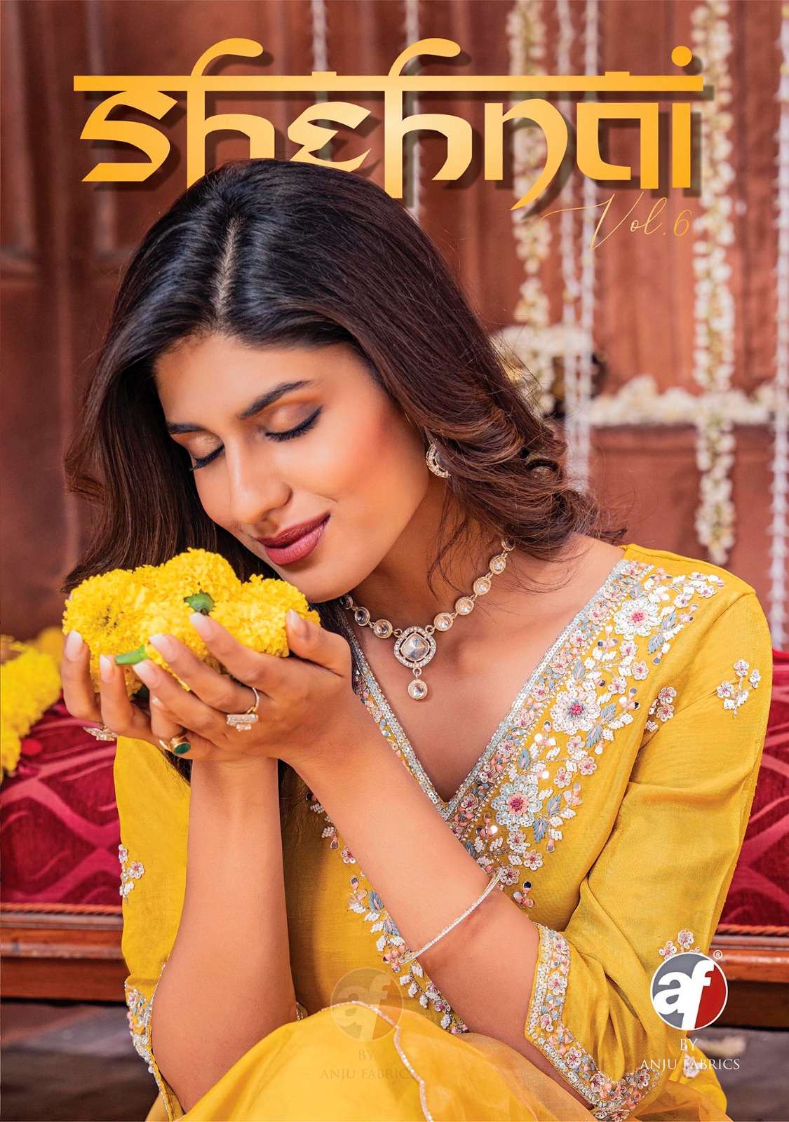 ANJU FABRICS SHEHNAI VOL 6 PARTY WEAR SUITS